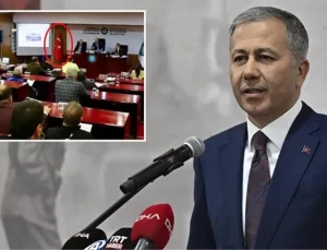 Bakan Yerlikaya’dan Diyarbakır’da belediye meclis salonundaki Türk bayrağının kaldırılmasına ilişkin açıklama
